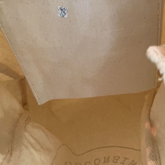 Ecco canvas and leather tote I love Wisconsin pom-pom new - Picture 6 of 8